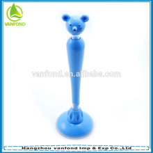 2015 new novelty animal head stand ball pen for promotion